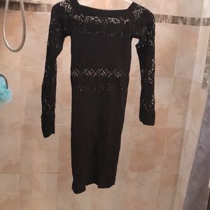 Soft black party dress from express